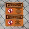 Signmission Hazardous Authorized Personnel Bilingual OSHA Warning Sign, Plastic, 7in W x 10in L, 2PK OS-2PACK-WS-P-710-L-12632 - alternate 2